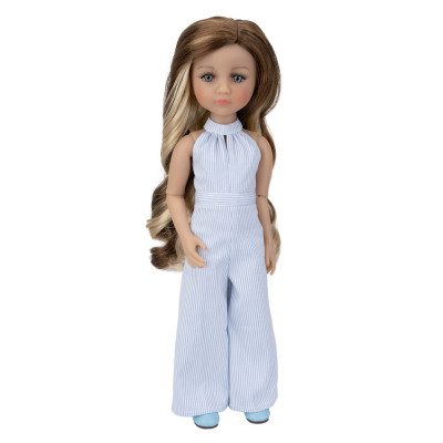 Angel in Pinstripes Outfit for Fashion Friends Doll - Ruby Red