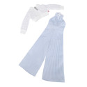Angel in Pinstripes Outfit for Fashion Friends Doll - Ruby Red