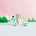 Wooden Rhinoceros Figurine - Bajo