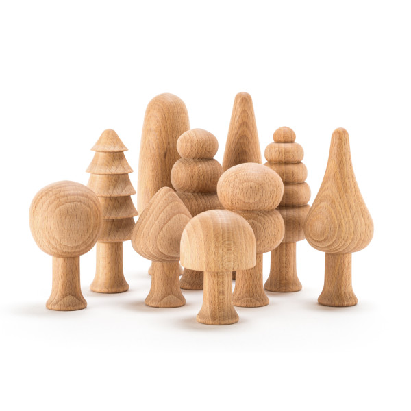 Natural Wood Forest 10 Pieces - Ocamora