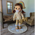 Poupée articulée Cassie Coton Bio 40 cm - Art and Doll