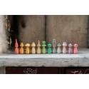 Set of 12 Fancy Nins - Grapat whimsical wooden figurines