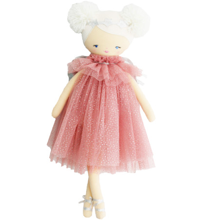 Large Ava Angel Blush Silver Fabric Doll - Alimrose