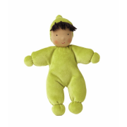 Poupée Waldorf Käthe Kruse Lolo Moos en coton biologique vert tendre