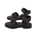 Sandales noires à bride cheville pour poupée Siblies