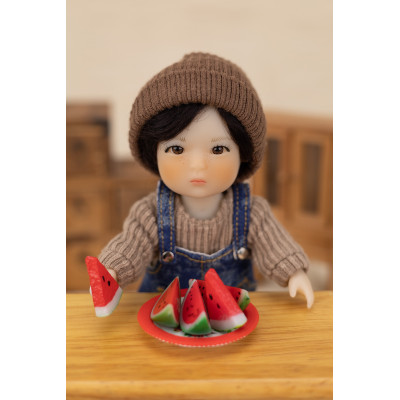 Tenue Denim & Sweater pour Poupée 14 cm Ruby Red