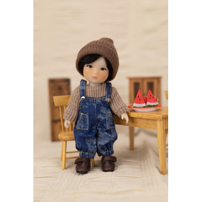 Tenue Denim & Sweater pour Poupée 14 cm Ruby Red