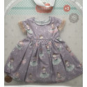 Robe parme imprimée petites fées pour poupée Soy Tu 42 cm Paola Reina