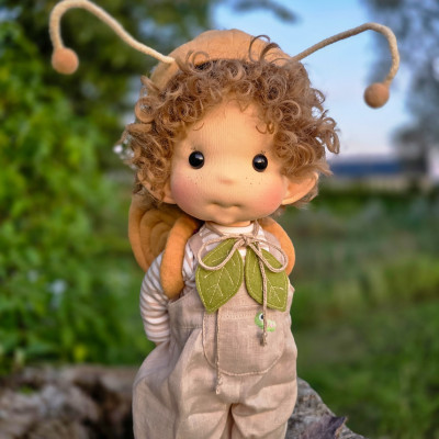 Bran Inspiration Waldorf doll 38 cm - Art and Doll