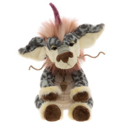 Dragon oriental Kirin Maylin Charlie Bears Signature 2026 en peluche grise et crème avec corne violette et crinière rose.