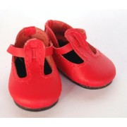 Chaussures rouges T-Strap pour Boneka