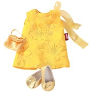 Set Robe jaune avec chaussures pour Poupée 42-50 Cm 