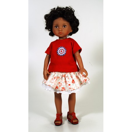 Set Jupe fleurie et Tee-shirt Set Jupe fleurie et Tee-shirt