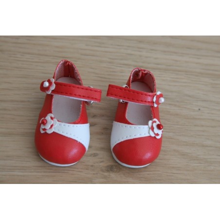 Ballerines blanches fleur verte pour Amigas Ballerines blanches fleur verte pour Amigas