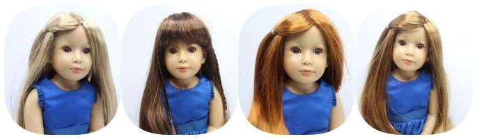 Doll Wigs - Size 10/11 for Kidz'N'Cats Dolls