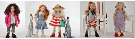 Tenue En Laine Pour Poupée Zwergnase 50 Cm – Fait Main – NEUF