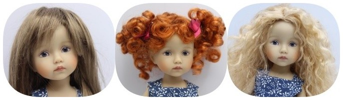 Doll Wigs - Size 6/7 for Boneka - Monday & Thursday's Child