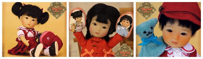 Découvrez ces petites poupées YU PING et SHAN de 14 Cm