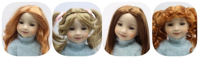 Doll Wigs - Size 8/9 for Fashion Friends Dolls