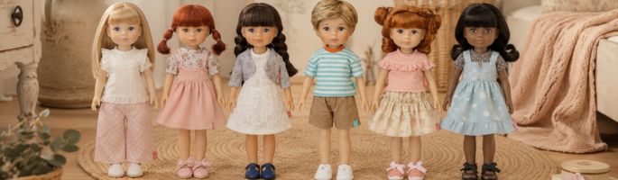 Jolli Buddies Rubyred dolls: beautifully crafted dolls and accessories