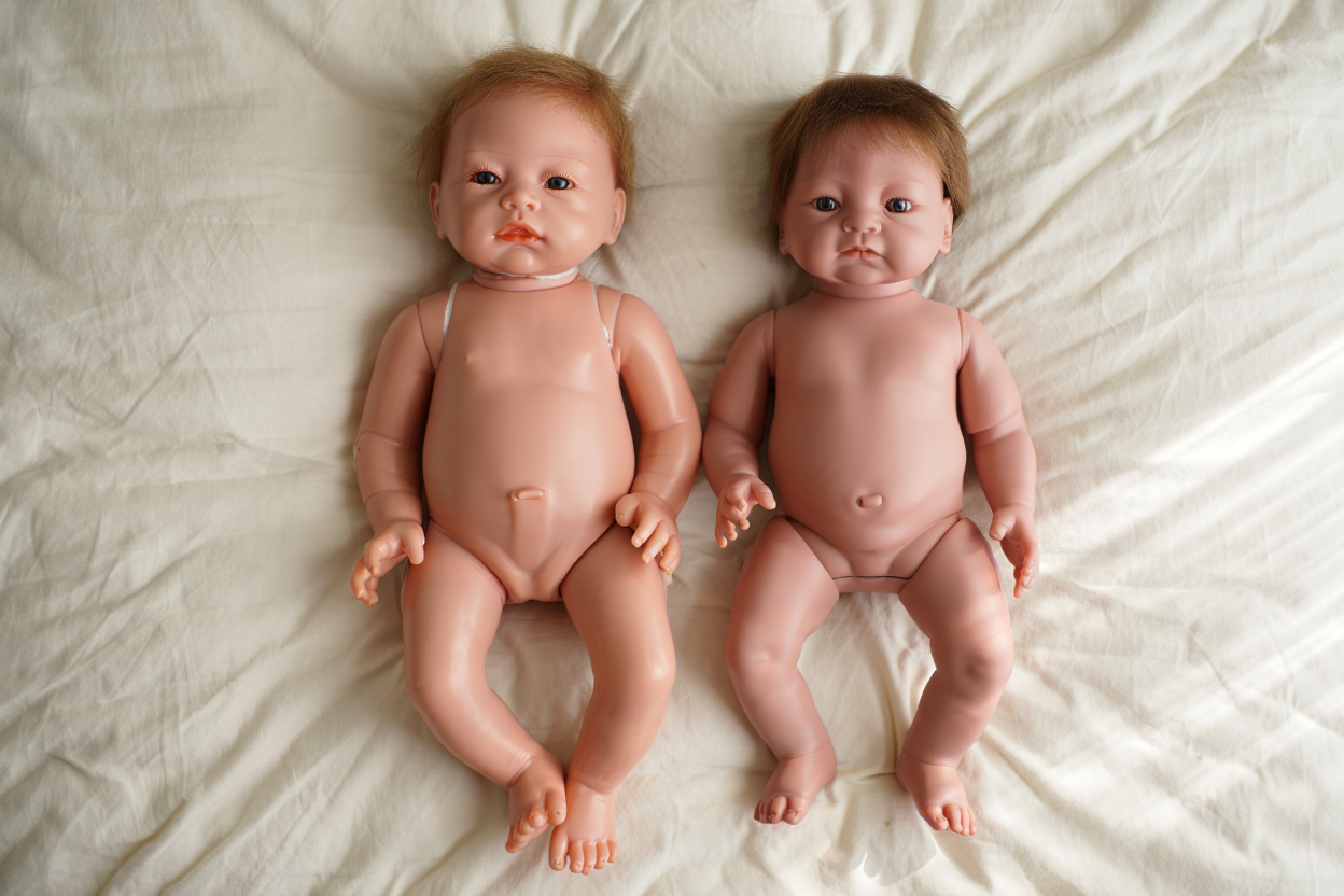 Silicone and vinyl reborn dolls comparison
