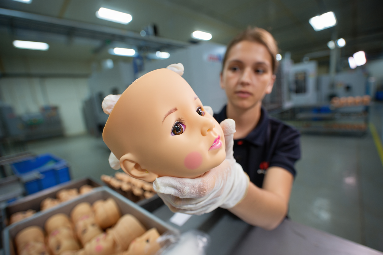 Vinyl doll manufacturing process